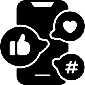 Icon animation réseaux sociaux